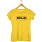 Bihar Land of Monasteries Yellow T shirts