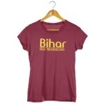 Bihar Our Motherland Maroon T-Shirt